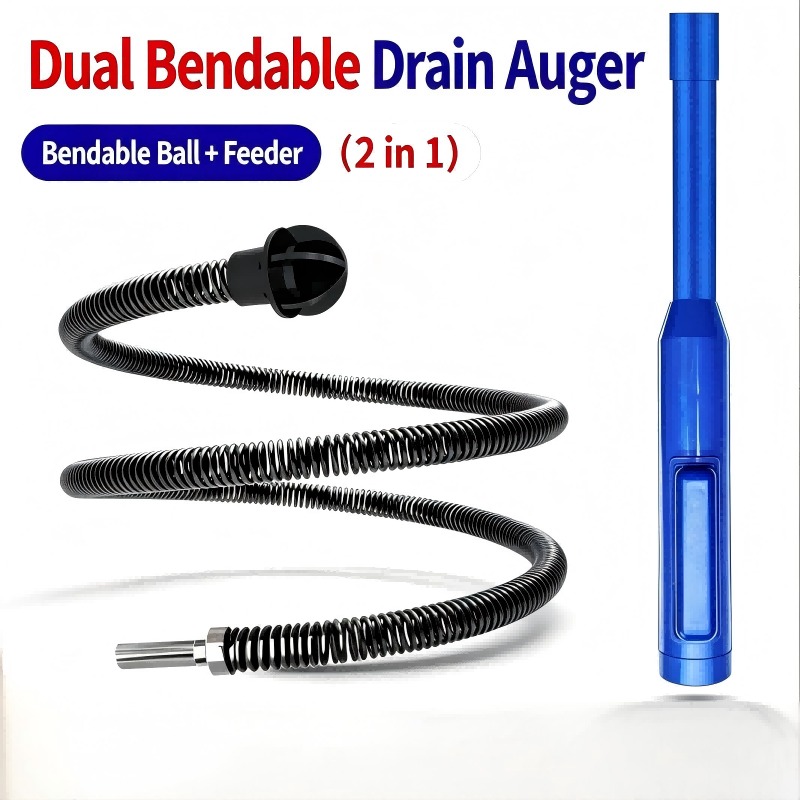 Dual-Drive Drain Cleaning Tool - Pipe Bending Spring recension och pris