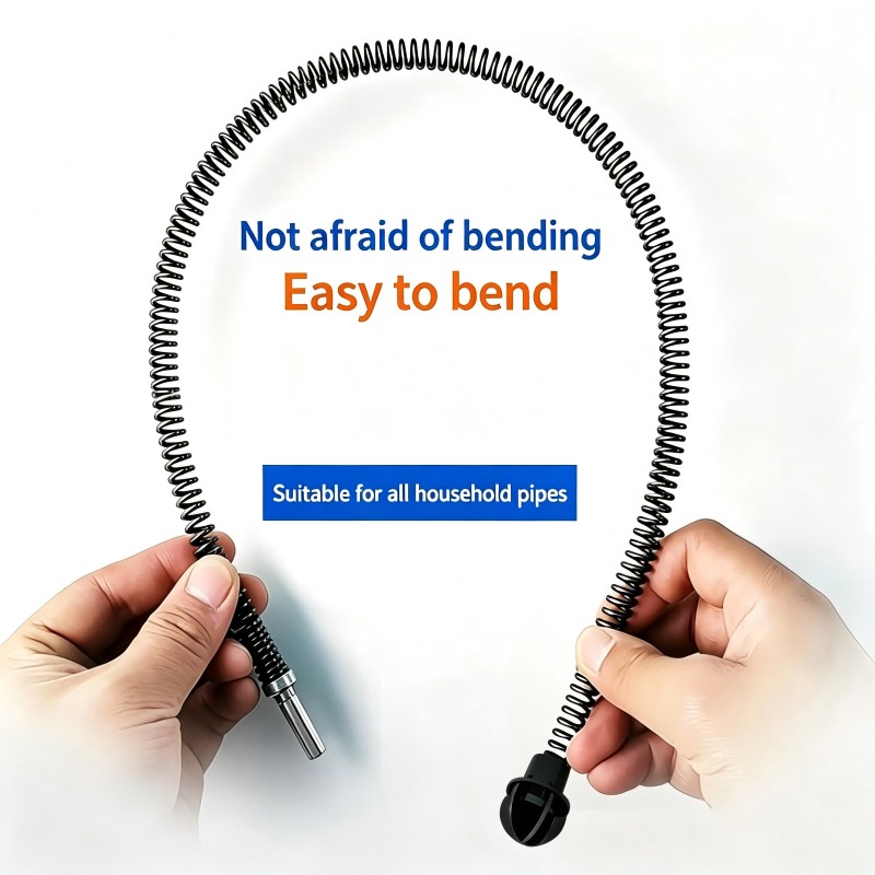 Dual-Drive Drain Cleaning Tool - Pipe Bending Spring recension och pris