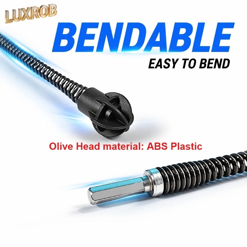 Dual-Drive Drain Cleaning Tool - Pipe Bending Spring recension och pris