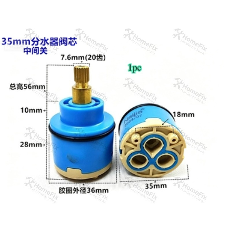 1Pcs Ceramic Valve Core 28mm 3 - Basin Mixer Cartridge recension och pris