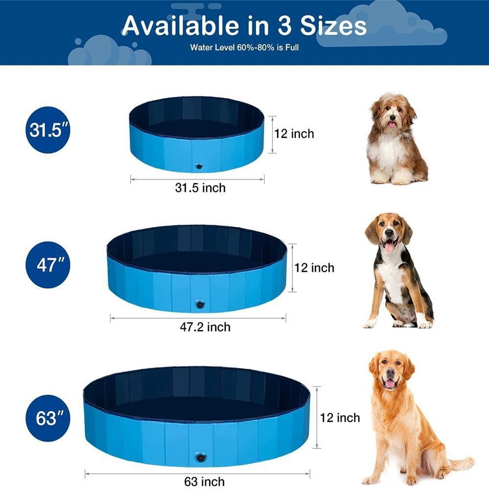 Foldable Dog Swimming Pool Lar - Drain Pipe Clip recension och pris